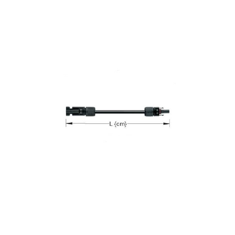 Solar Cable (6mm2) 1m voorgemonteerd