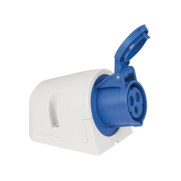 CEE 16A 240V 3p Wallmount Female